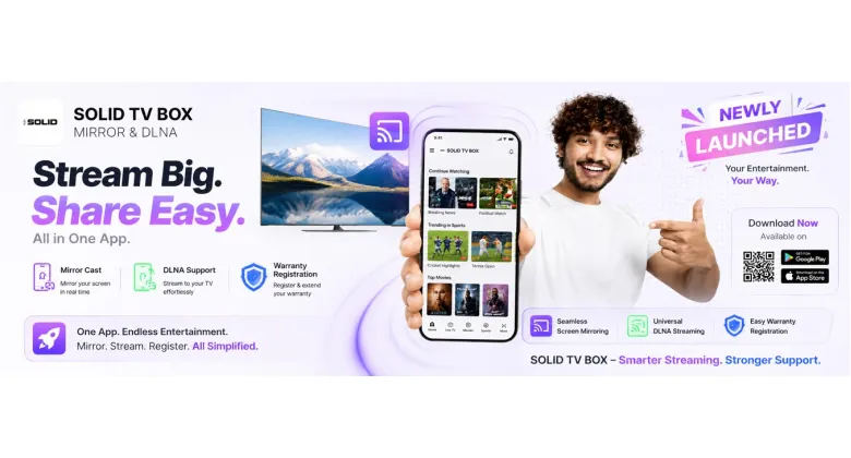 Solid TV Box – Mirror & DLNA: The Smart Way to Cast, Stream & Register Your Warranty
